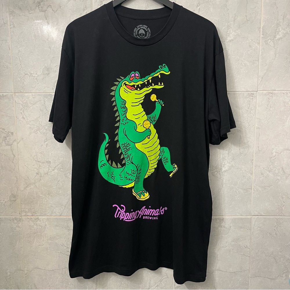 Tripping animals brewery alligator shirt Sz xl
